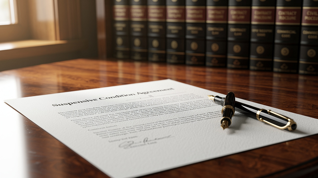Définition de la condition suspensive : ce qu'en dit le droit